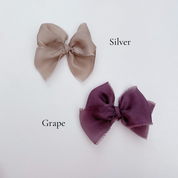 Sale Colours | Classic Raw Silk Bow