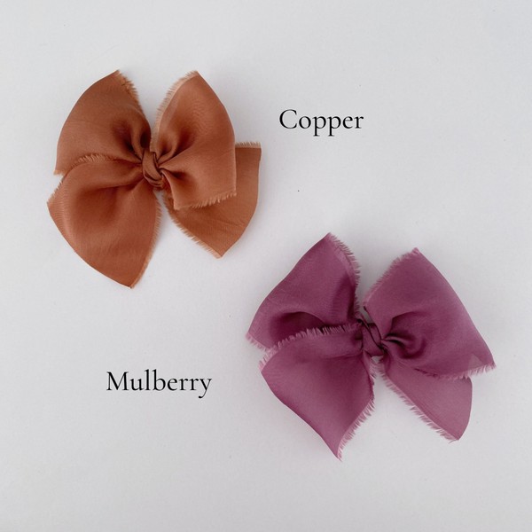 Classic Raw Silk Bow