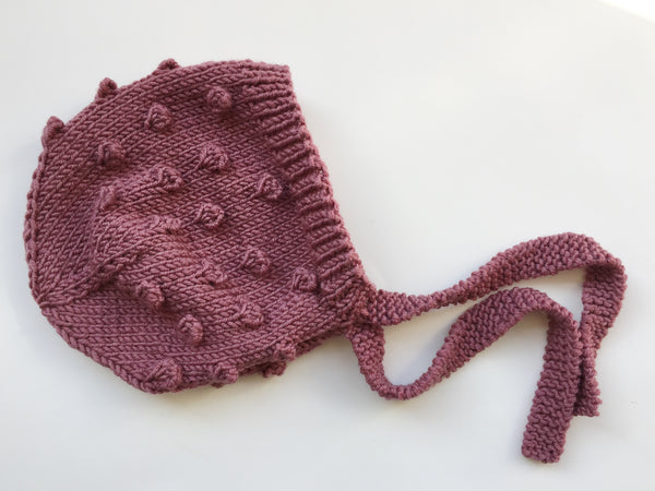 Bobble Stitch Bonnet