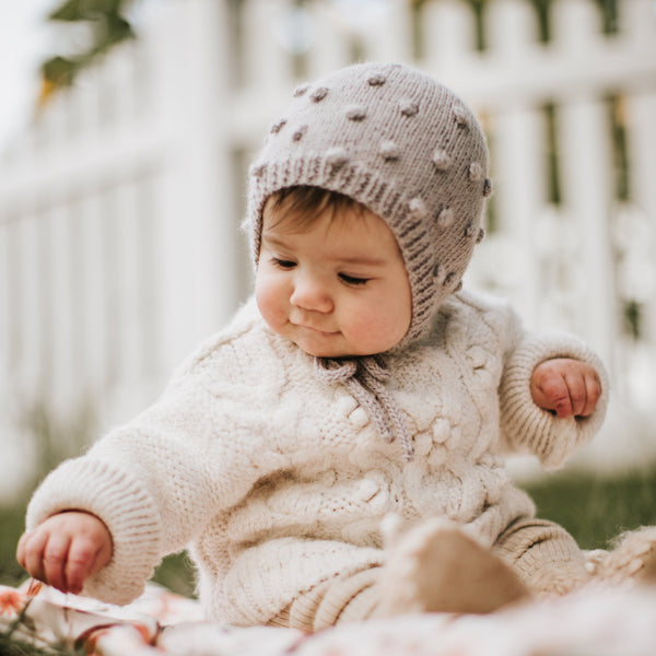 Bobble Stitch Bonnet