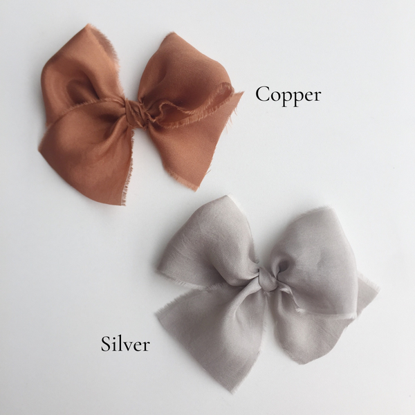 Classic Raw Silk Bow