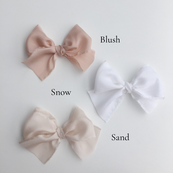 Classic Raw Silk Bow