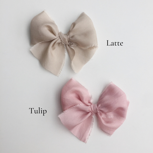 Classic Raw Silk Bow